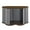 Brown, variant on MCombo Wooden Dog Crate Furniture, Cloud Shape End Table Pet Crate, Solid Rubber Wood Indoor Cage for Dogs/Pets, SW84