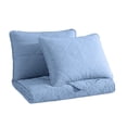 thumbnail image 3 of Social Standard by Sanctuary 3 Piece Quilt Set, Chambray Weave, Geo Diamond Quilt Pattern, Easy Care, Wrinkle Resistant, 3 of 3