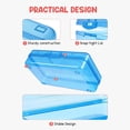 thumbnail image 3 of Estuche para lápices FloreceBien de plástico transparente, bonito estuche para lápices para estudiantes de arte con bocetos, sencillo, verde, 3 of 5
