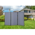thumbnail image 2 of Proman Products Galaxy Indoor and Outdoor 3 Panel Room Divider, 71" Tall, Gray, 2 of 2
