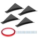 thumbnail image 1 of 4 piezas Kit de alerón de parachoques trasero Divisor con difusor de tornillo Accesorio de automóvil Estilo de fibra de carbono universal, 1 of 15