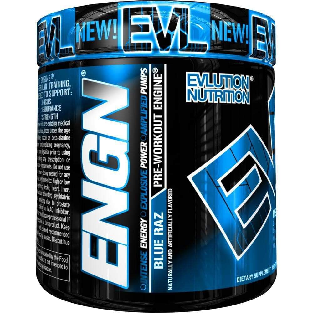 Evlution Nutrition ENGN Pre Workout Powder, Blue Raz, 30 Servings ...