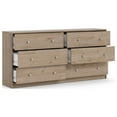 thumbnail image 5 of Tvilum Studio 6 Drawer Double Dresser for Adults, Jackson-Hickory, 5 of 15