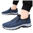 thumbnail image 3 of Chaussures Décontractées pour Hommes Chaussures de Sport Décontractées Chaussures de Papa à Enfiler Homme Grande Pointure Chaussures de Randonnée Espadrilles Homme Bleu 41, 3 of 9