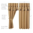 thumbnail image 3 of VHC Brands Pip Vinestar Short Panel with Attached Scalloped Layered Valance Set of 2 63x36, 3 of 4