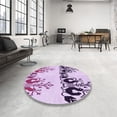 thumbnail image 3 of Ahgly Company Indoor Rectangle Patterned Orchid Purple Area Rugs, 7' x 10', 3 of 6