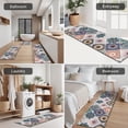 thumbnail image 5 of Multicolor Ethnic Floral and Geometric Pattern Kitchen Rugs Sets Of 3,Kitchen Runner Rugs Non Skid Washable,Decorative Kitchen Floor Mats for Kitchen,Sink,Laundry,17"x30"+ 17"x47" + 17"x59", 5 of 6