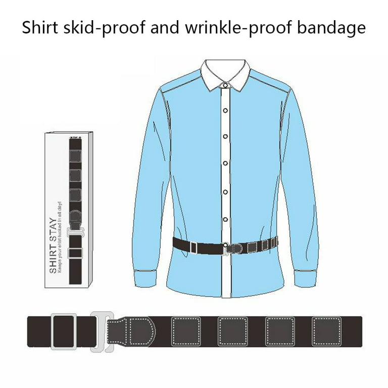 Men Near Shirt-Stay Non-slip Wrinkle Bandage Tuck Best Shirt Stays
