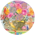 thumbnail image 2 of Flower Shop Kittens Round 500 Piece Puzzle, 2 of 2