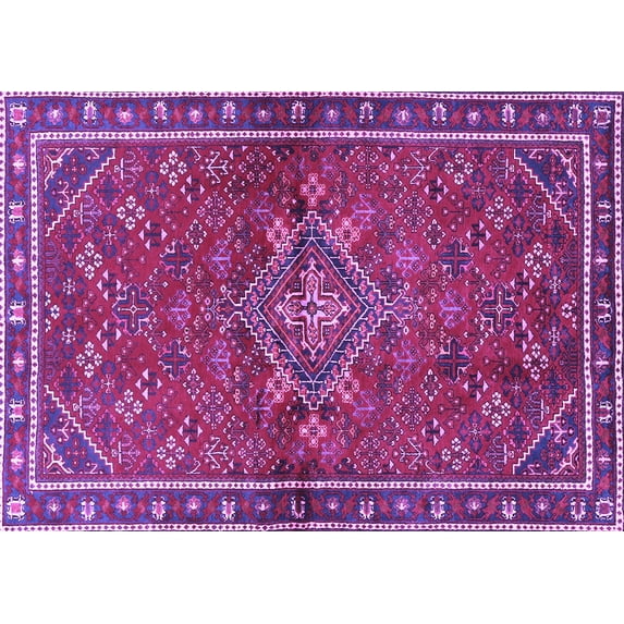 Ahgly Company Indoor Rectangle Persian Purple Traditional Area Rugs, 2' x 4'