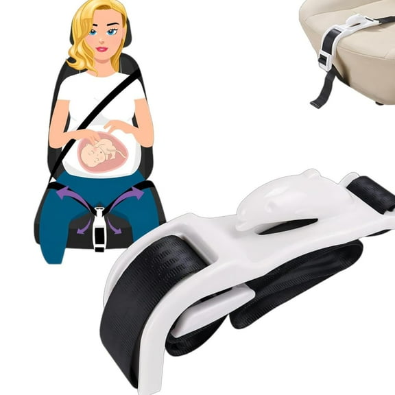 Wrongduck Pregnancy Seat Belt Adjuster for Maternity Comfort, Prevents Belly Pressure, Provides Safety and Freedom for Pregnant Moms