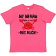 thumbnail image 3 of Inktastic Memaw Loves Me Grandson Gift Youth T-Shirt, 3 of 5