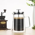 thumbnail image 3 of French Press Coffee Maker 650ml DoubleWall Insulated Borosilicate Glass, Heat-Resistant Design, Stainless Steel Filter for Coffee, Tea & Cold Brew, 3 of 8