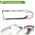 thumbnail image 4 of Unique Bargains Headlight Trim Bezel for Toyota FJ Cruiser 2007-2018 Silver Tone Front Left Right Side Headlamp Bezel Headlight Cover Decor ABS 1 Pair, 4 of 6
