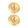 thumbnail image 1 of Cymbales de Percussion en Laiton Cymbales Jaunes de Conception Standard pour l'Application Musicale, 1 of 8