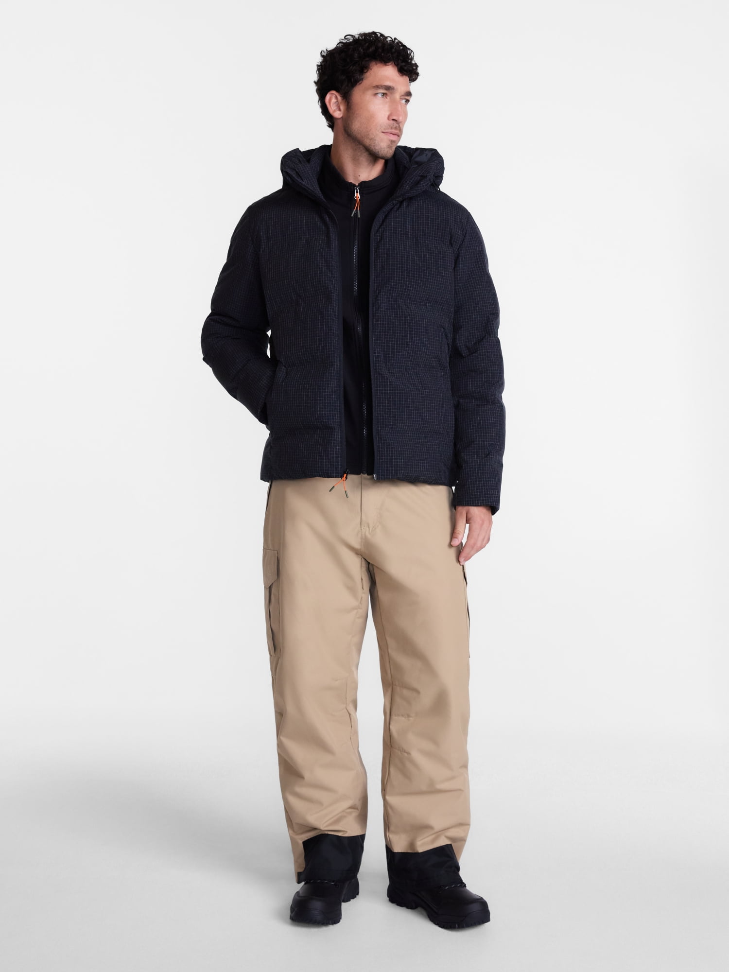 Ozark Trail Men's and Big Men's Ripstop Puffer Jacket, Sizes S-3XL