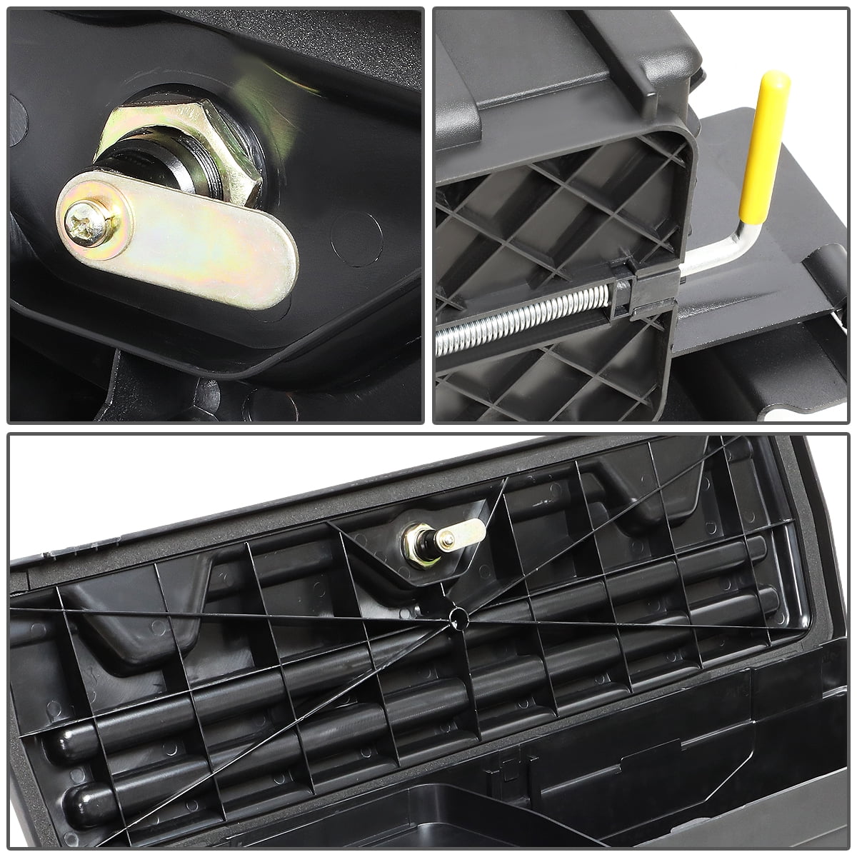 DNA Motoring ZTL-Y-0101 For 2002 to 2018 Dodge Ram 1500 2500 3500 Truck Bed Right Passenger Side Wheel Well Storage Case Tool Box w/Lock+Key 03 04 05 06 07