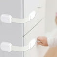 thumbnail image 1 of Cerradura para armario de bebé, 5 piezas, cerradura de seguridad multifuncional para puerta de armario de bebé Cerradura de seguridad para bebé Mejore su experiencia, 1 of 10