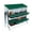8 grids Green  with bracket legs, variant on Metal Nesting Boxes for Chickens, 8 Hole Roll Away Chicken Laying Boxes for Hens with Lid Cover, Protect Eggs, Easy Egg Collection & Clean, Chicken Nesting Box for Backyard Flock Homestead Small Farm