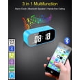 thumbnail image 2 of Despertador AFK Digital con altavoz Bluetooth y pantalla LED, 2 of 6
