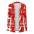 thumbnail image 4 of GERsome Christmas Cardigans for Women Long Sleeve Casual Loose Fit Lightweight Xmas Holiday Tops Open Front Outwear Fall Cardigans for Women, 4 of 4
