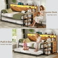 thumbnail image 4 of CalmOasis Charging Station 3 Storage Drawers Metal Daybeds, 4 of 9