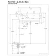 thumbnail image 5 of Kingston Brass KS4708ZX Millennium Deck Mount Pot Filler Faucet, Brushed Nickel, 5 of 8