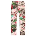thumbnail image 1 of Richie House Girls Pink Floral Leopard Print Stretch Pants 7/8, 1 of 2