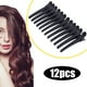 thumbnail image 3 of 12 piezas de pinzas para el cabello de plástico que seccionan las horquillas para el cabello, conjunto de herramientas de peluquería Likrtyny Cuidado Belleza, 3 of 9