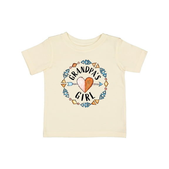 Inktastic Grandpas Girl Arrow, Heart, Circle Girls Baby T-Shirt