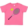 thumbnail image 3 of Inktastic Pink Tennis Racket and Ball Boys or Girls Toddler T-Shirt, 3 of 5