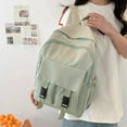 thumbnail image 3 of Sports Knapsack Large Capacity College Student Rucksack Nylon Simple Fashion Adjustable Strap Solid Color for Outdoor Sport, 3 of 6