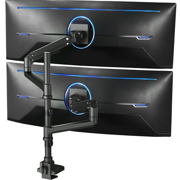 VIVO Pneumatic Arm Dual Ultrawide Monitor Desk Mount for Computer Screens to 49"
