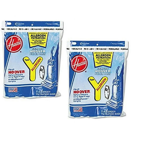 Replacement Part For Hoover Type Y Allergen Bag (6-Pack), 4010100Y