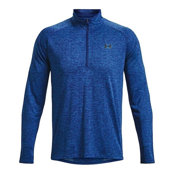 Under Armour Tech 2.0 1/2 Zip Mens Long Sleeve Training Top Blue Mirage - L