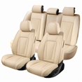 thumbnail image 2 of Car Seat Covers Full Set Fit for Mazda CX-5 2011-2026, Premium Faux Leather Seat Protectors, Breathable, Waterproof & Anti-Slip Full Wrapping Edge Seat Covers (Beige, Full Set), 2 of 7