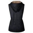 thumbnail image 4 of Made by Olivia Women's Military Soft Faux Lined Anorak Utility Hooded Jacket Vest, 4 of 4