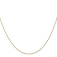 thumbnail image 2 of 14K Yellow Gold Cable Chain Styles Necklace 20 inch Carded .6 mm Rope with Spring Ring Clasp 0.6, 2 of 4