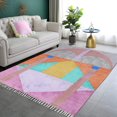 thumbnail image 1 of Casavani Traditional Kilim Large Hall Area Rug, Pink 9x9 feet, 1 of 6