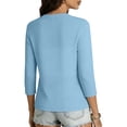 thumbnail image 4 of Cmfcve Women's Classic Cropped Cardigans 3/4 Sleeve Open Front Sweaters Lightweight Casual Short Shrugs, 4 of 9
