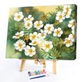 thumbnail image 1 of Cuadros Decorativos Kit de pintura al óleo de flores por números pintura acrílica DIY sobre lienzo arte sin marco (1) Tmvgtek embutido en tela, 1 of 9