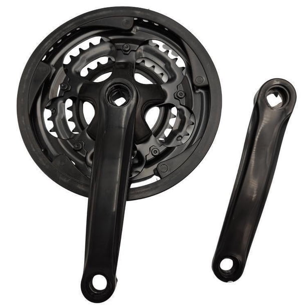 Placa dentada para bicicleta de montaña, placa dentada, placa dentada de hierro revestida de plástico, tres placas, 21 velocidades, 24 velocidades, protector de placa dentada de 42 dientes, placa de
