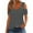Gray, variant on Leesechin Tshirt Women's V-Neck Casaul Tops T-shirt