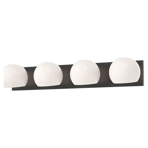 Alora Lighting Vl548431op Willow 4 Light 31" Wide Vanity Strip - Black