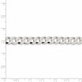 thumbnail image 4 of 925 Sterling Silver 8mm Strass Chaîne Pendentif Pendentif Flat Link, 4 of 9