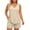 Beige, variant on NominalSnug Plus Size Pajamas Sets for Women Sleeveless V Neck Tank Tops and Shorts with Pockets Cozy Loungewear