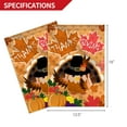 thumbnail image 5 of ANLEY Garden Flag Happy Thanksgiving Day - Decorative Harvest Festival Garden Flags - Double Sided & Weather Resistant & Double Stitched - 18 X 12.5 Inches, 5 of 7