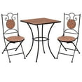 thumbnail image 1 of vidaXL 3 Piece Mosaic Bistro Set Ceramic Tile Terracotta, 1 of 5