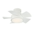 thumbnail image 2 of Vox 26" Matte White Dimmable LED Smart Flush Mount Ceiling Fan with Remote Control, 2 of 7