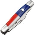 thumbnail image 3 of Three Blade Trapper Folding Pocket Knife Texas Flag Handle, 3 of 5